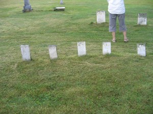 Row of Children's Graves