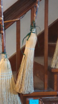 Brooms made the old way.